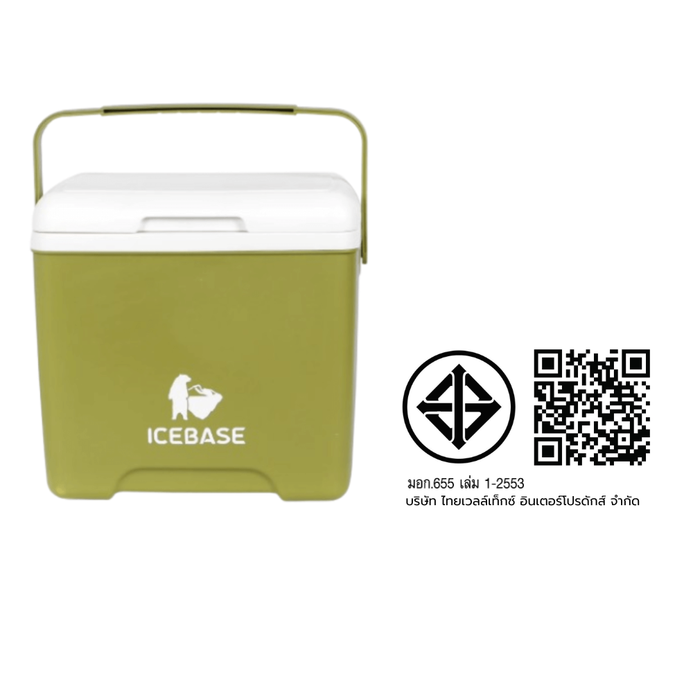 กระติกน้ำแข็งเก็บความเย็น ICEBASE รุ่น CLP-302GN (GEMINI) ขนาด 13 ลิตร สีเขียว_6